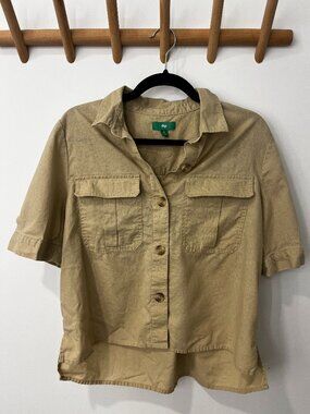DIP Linen-Cotton Blend Pocket Shirt